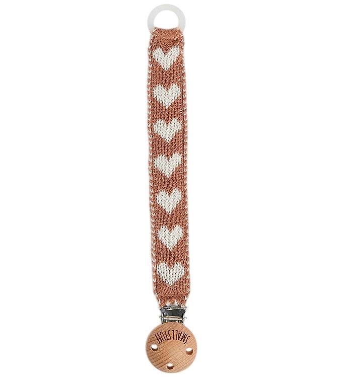 Smallstuff Suttesnor - Strik - Rose Brown m. Hjerter