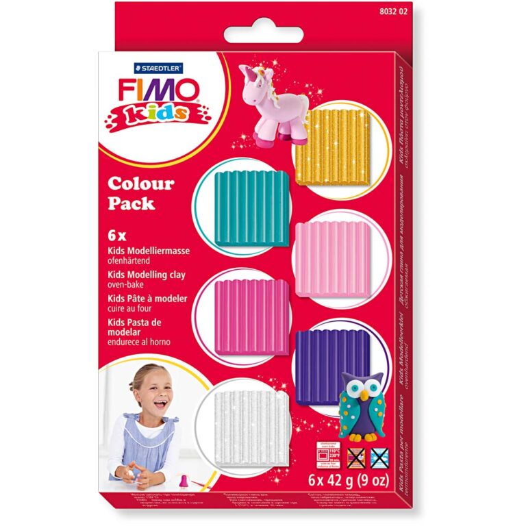 Staedtler | FIMO ler 42 gr. - Kulørt, 6 stk