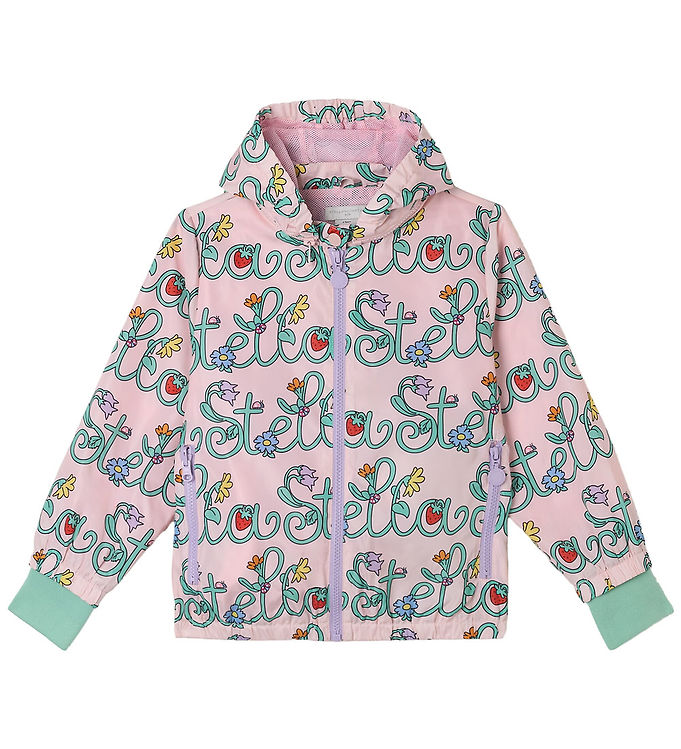 Stella McCartney Kids Jakke - Rosa m. Blomster