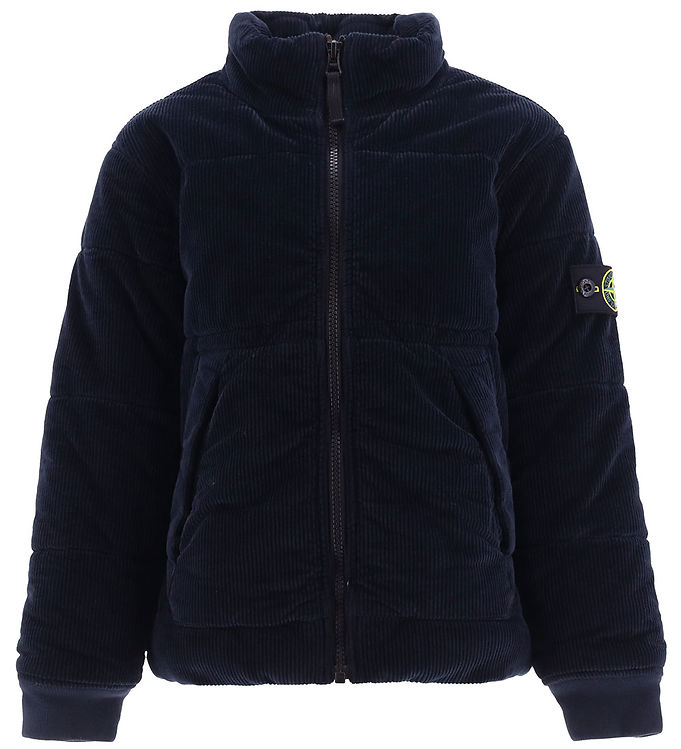 Stone Island Jakke - Fløjl - Navy Blue