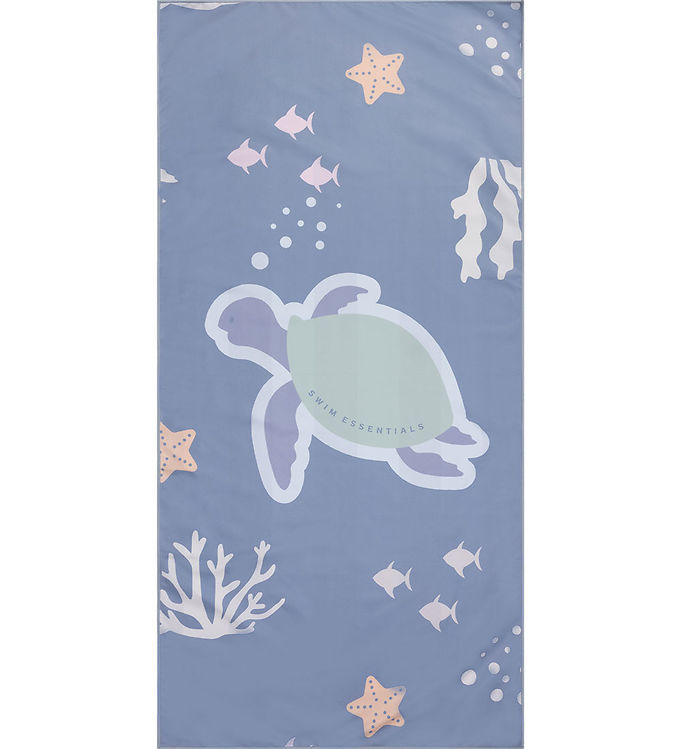 Swim Essentials Håndklæde - Microfiber - 135x65 cm - Turtle