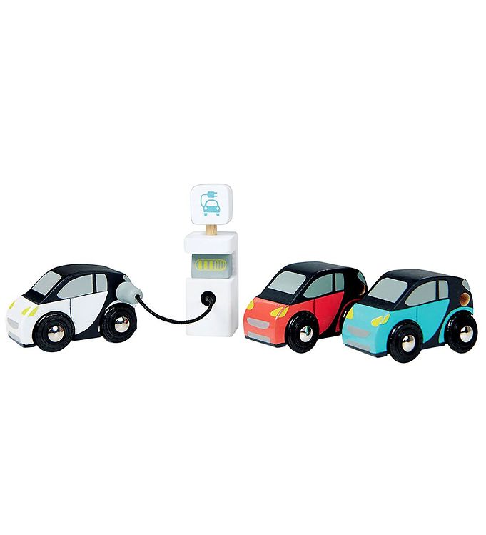 Tender Leaf Trælegetøj - 3 Biler - Smart Cars Tender Leaf Trælegetøj - 3 Biler - Smart Cars