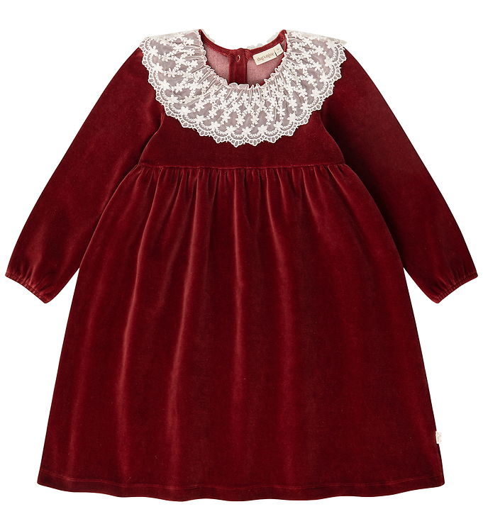 Thats Mine Kjole - Velour - Walentina - Rust Wine