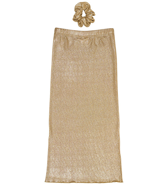 The New Nederdel m. Scrunchie - TnRosalind - Guld The New Nederdel m. Scrunchie - TnRosalind - Guld