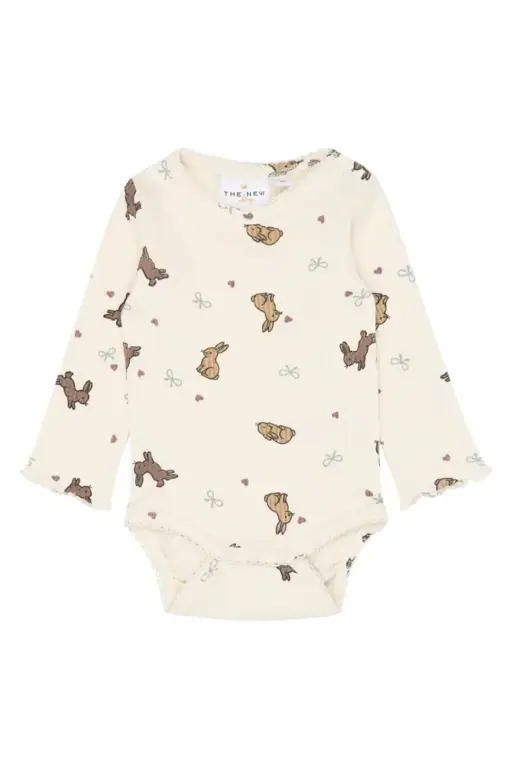 The New Siblings Venna Langærmet Rib Body - Gardenia - 56