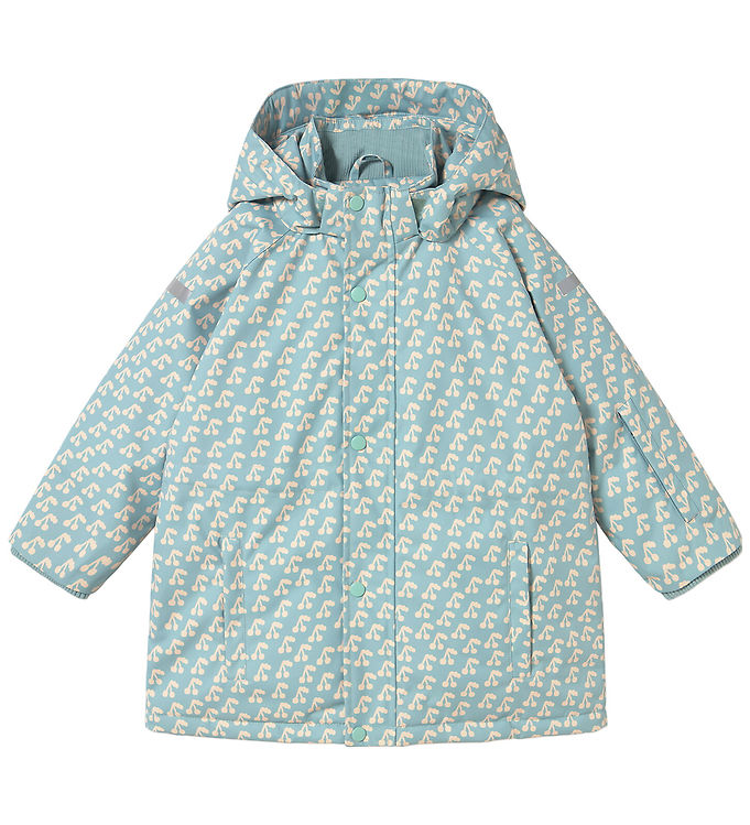 Tiny Cottons Vinterjakke - Cherries - Warm Grey