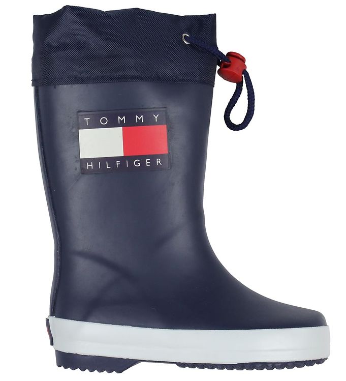 Tommy Hilfiger Gummistøvler - Navy m. Logo