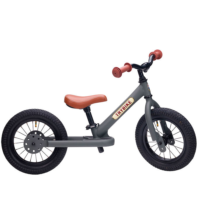 TryBike Løbecykel - Steel - Grå