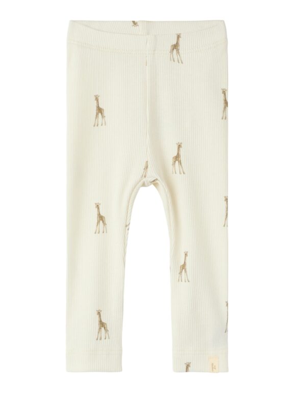 Lil Atelier Gavo - Elf Slim Leggings - Turtledove/Giraffe - 56 cm
