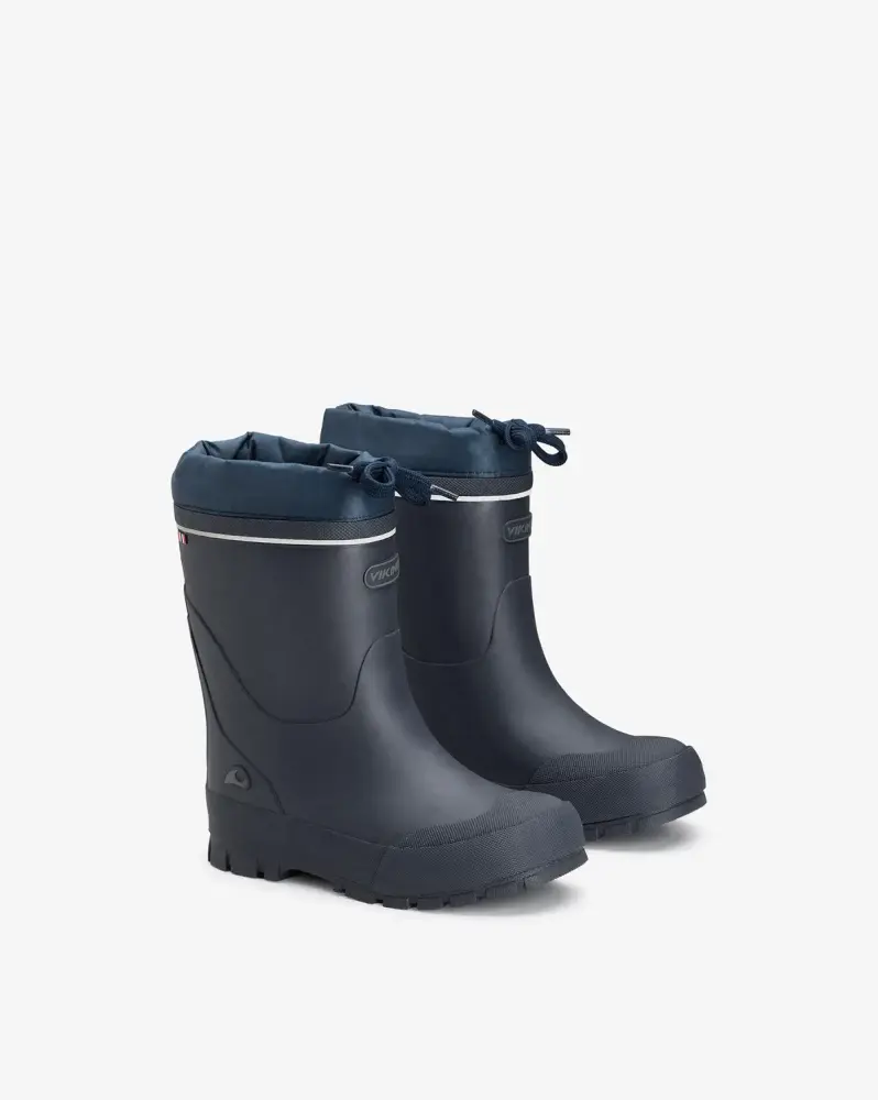 Viking Jolly Warm Gummistøvle - Navy/Grey - 24