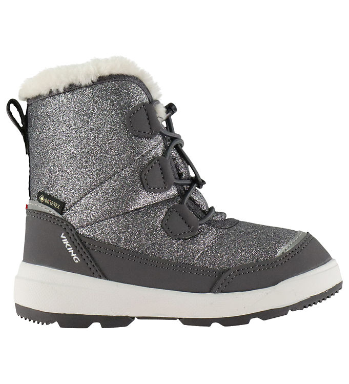 Viking Vinterstøvler - Rex - Toasty - Dark Grey m. Glimmer