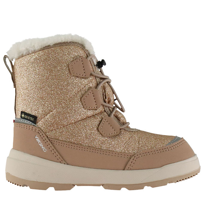 Viking Vinterstøvler - Tex - Toasty - Beige m. Glimmer