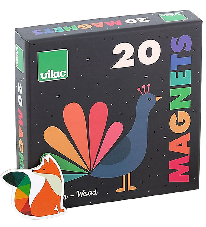 Vilac Magneter - 20 stk - Dyr Vilac Magneter - 20 stk - Dyr