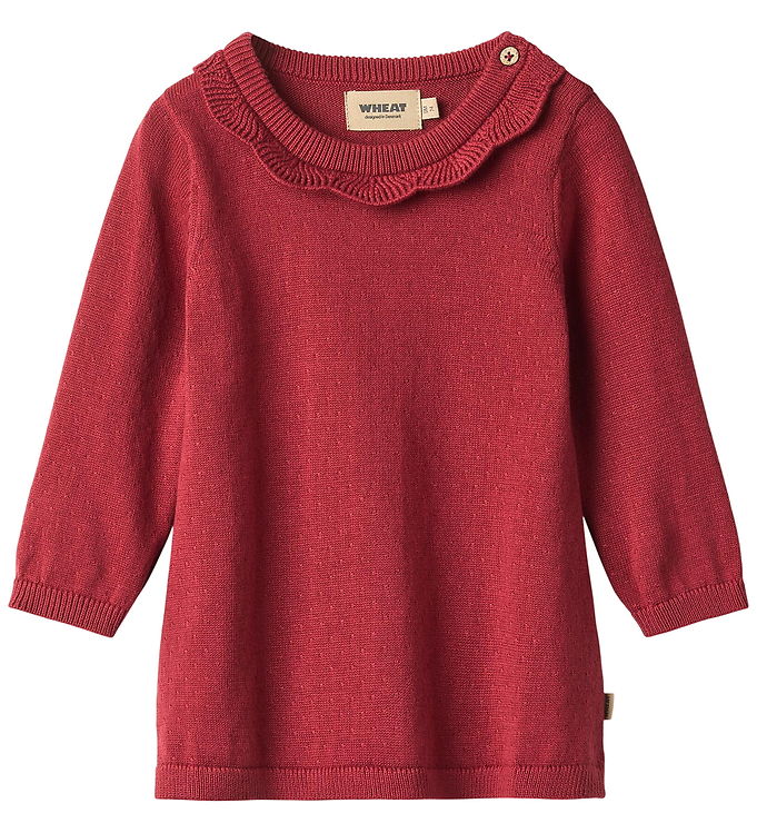 Wheat Kjole - Strik - Nannie - Red Cherry