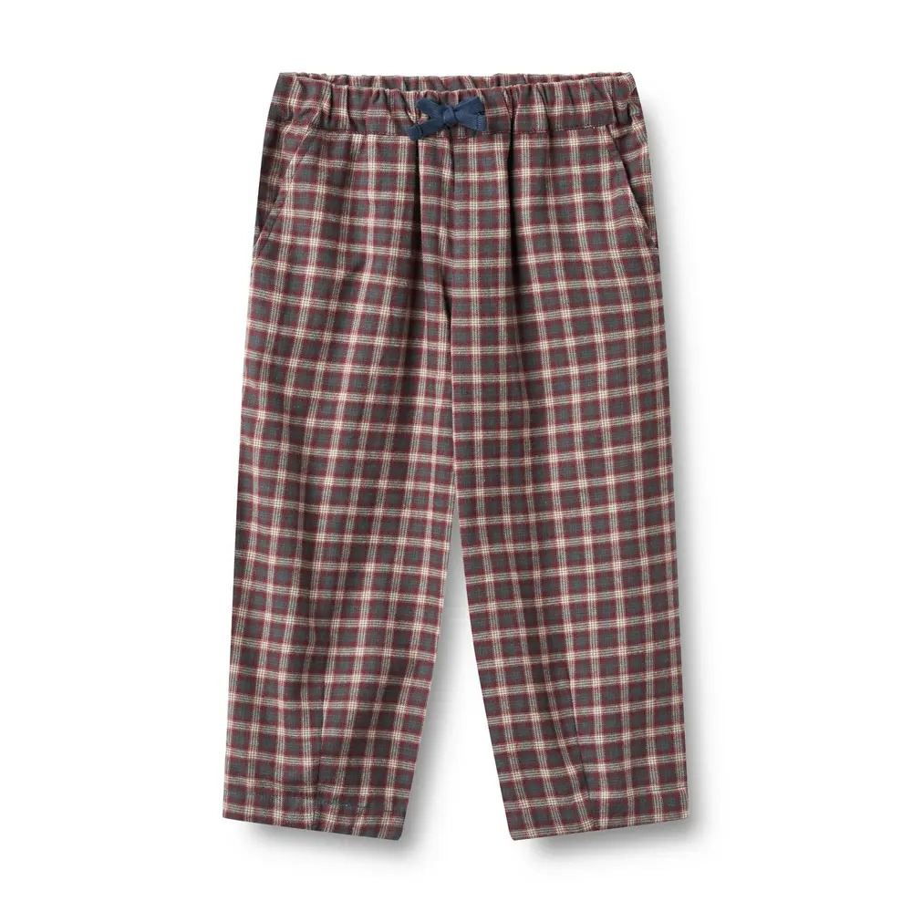Wheat Sasha Bukser - Blue Holiday Check - 98