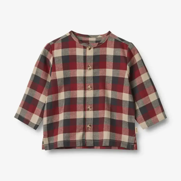 Wheat Shelby Skjorte - Red Blue Check - 68/6 MDR.