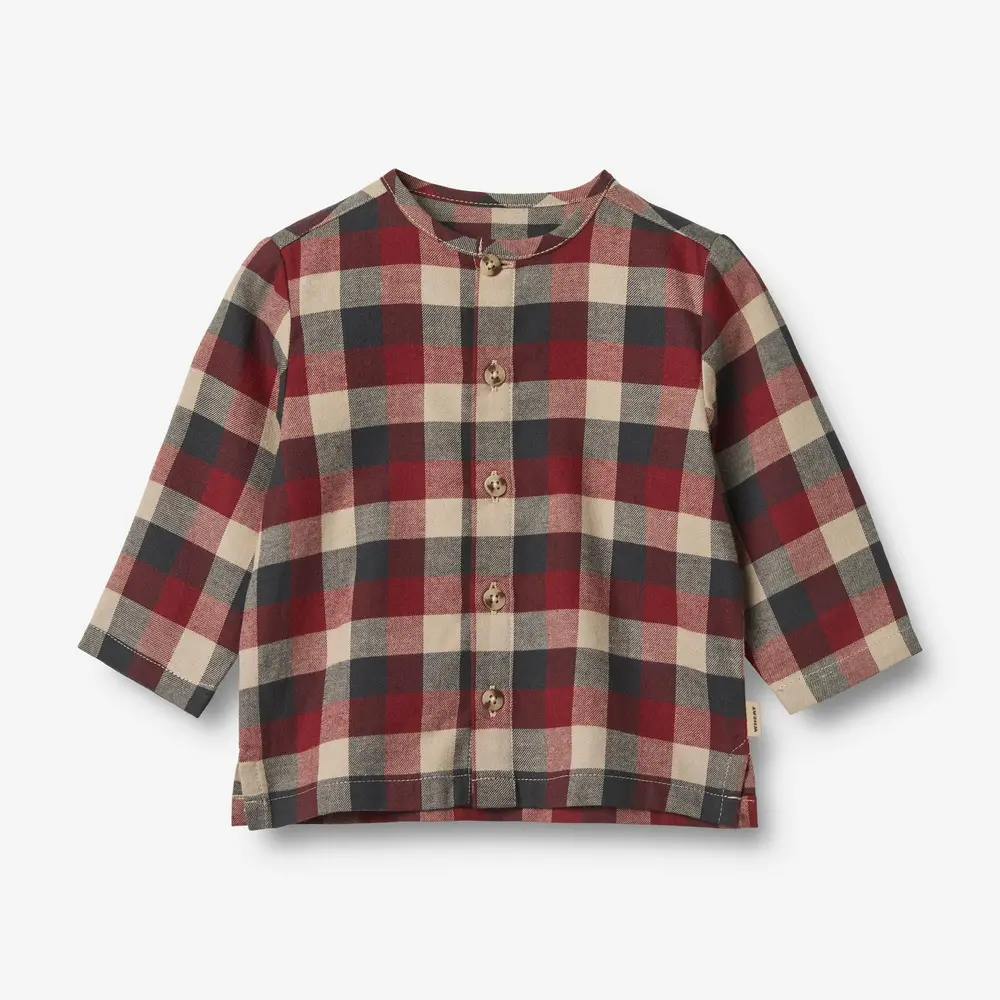 Wheat Shelby Skjorte - Red Blue Check - 68/6 MDR.