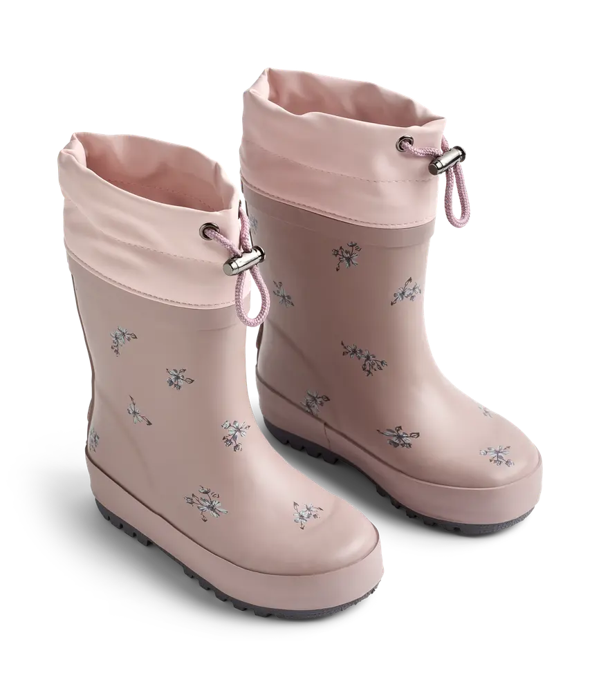 Wheat Termostøvle M. Print - Dry Rose Flowers - 22
