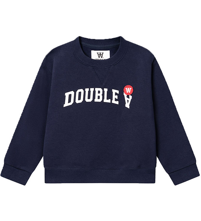 Wood Wood Sweatshirt - Rod - Navy Wood Wood Sweatshirt - Rod - Navy