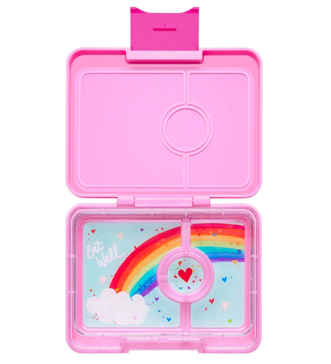 Yumbox Madkasse m. 3 Rum - Bento Snack - 480 ml - Power Pink/Rai Yumbox Madkasse m. 3 Rum - Bento Snack - 480 ml - Power Pink/Rai