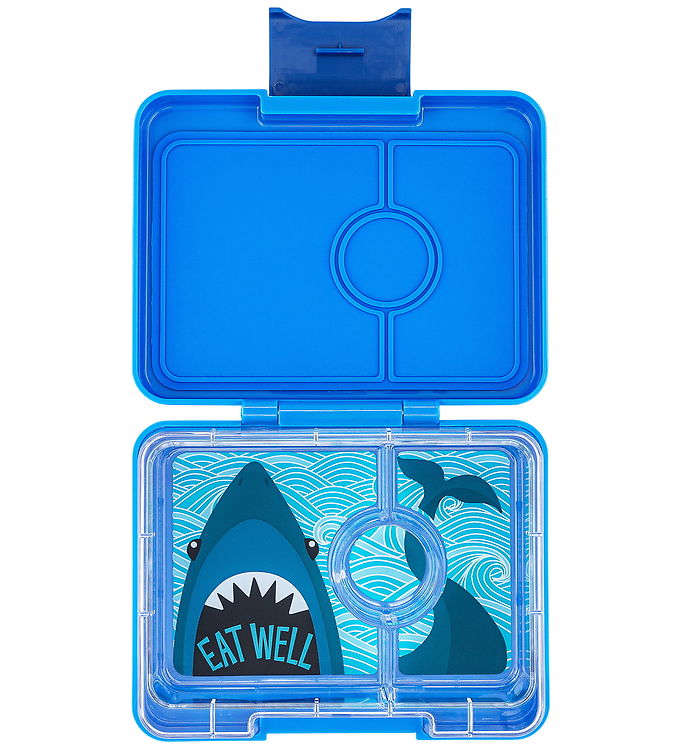 Yumbox Madkasse m. 3 Rum - Bento Snack - 480 ml - Surf Blue/Shar Yumbox Madkasse m. 3 Rum - Bento Snack - 480 ml - Surf Blue/Shar