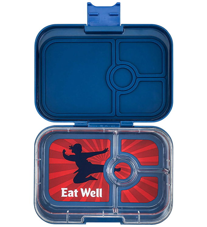 Yumbox Madkasse m. 4 Rum - Bento Panino - 757 ml - Ninja Blue Ku