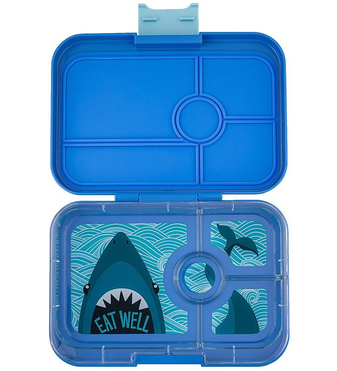 Yumbox Madkasse m. 4 Rum - Bento Tapas - 993 ml - True Blue m. H Yumbox Madkasse m. 4 Rum - Bento Tapas - 993 ml - True Blue m. H