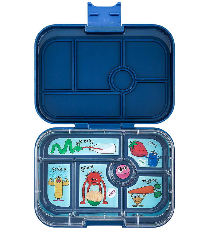 Yumbox Madkasse m. 6 Rum - Bento Original - 662 ml - Ninja Blue Yumbox Madkasse m. 6 Rum - Bento Original - 662 ml - Ninja Blue
