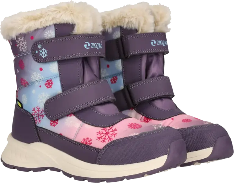 Zig Zag Aray Vinterstøvle - Grape Compote - 26
