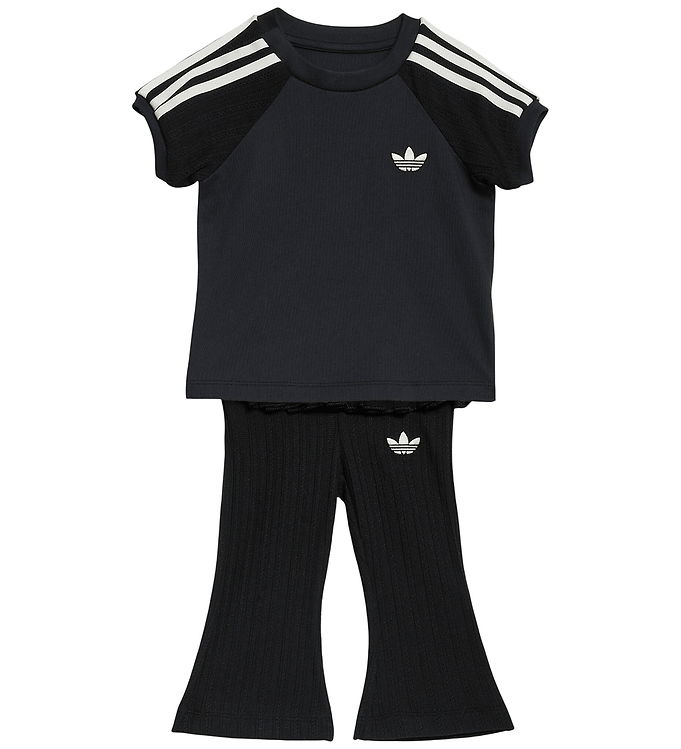 adidas Originals Sæt - Bukser/T-shirt - Strik - Black